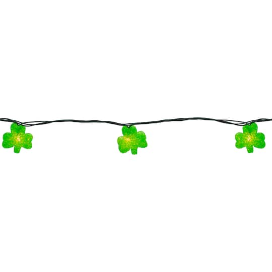10ct. Irish Shamrock St Patrick's Day String Lights
